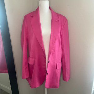 Hot Pink Blazer with Shoulder Pads
